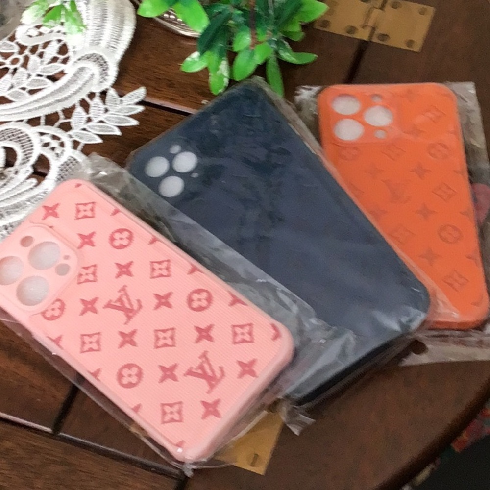 COPIES: Stylish Pink and Blue and Orange stylish iPhone 13ProMax